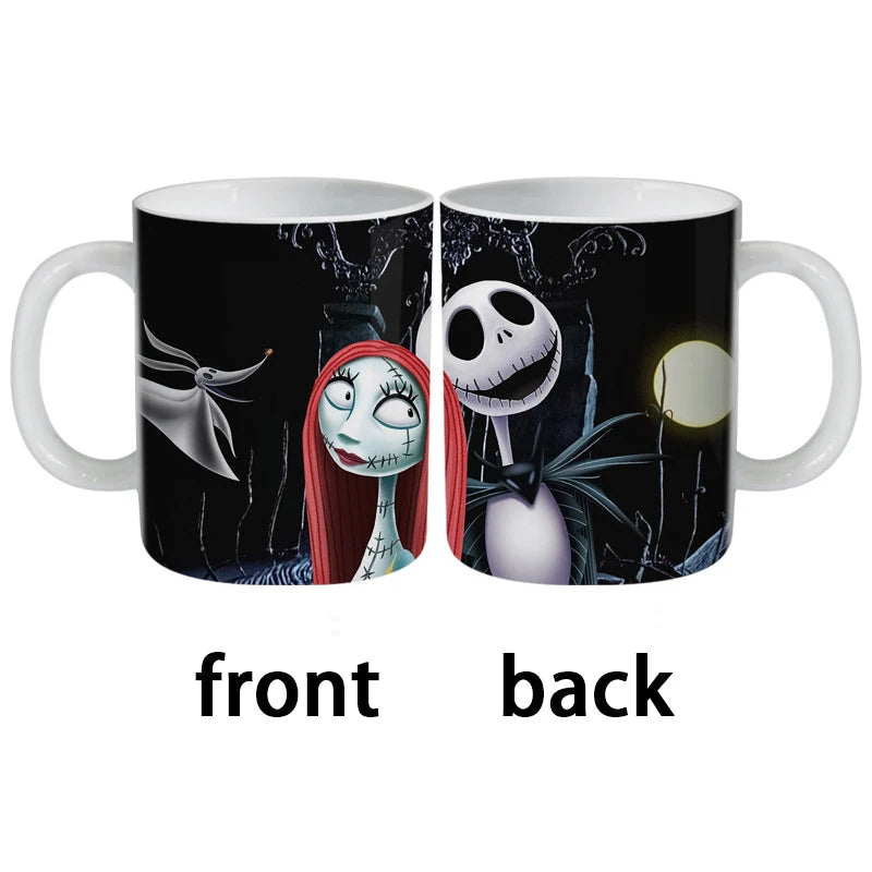 Disney The Nightmare Before Christmas Ceramic Mug Jack Sally Cartoon Figures Creative Office Breakfast Coffee Milk Mug Water Cup | Color:7 only one 