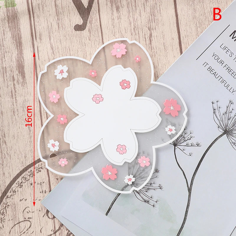 Cherry Blossom Heat Insulation Pad Dining Table Mat Anti-skid Cup pads Non-slip Coaster Kitchen Accessories Coasters Table Mat | 3