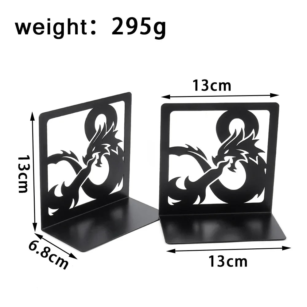 Creative Metal Bookends Retro Personality Animal Support Holder for Home Desk Storage Books Organizer Tools Office Supplies 2025 | Color:B035