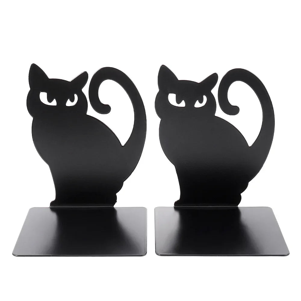 Creative Metal Bookends Retro Personality Animal Support Holder for Home Desk Storage Books Organizer Tools Office Supplies 2025 | Color:B028