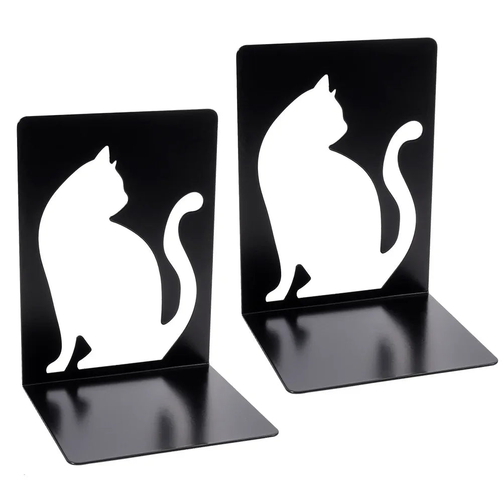 Creative Metal Bookends Retro Personality Animal Support Holder for Home Desk Storage Books Organizer Tools Office Supplies 2025 | Color:B015