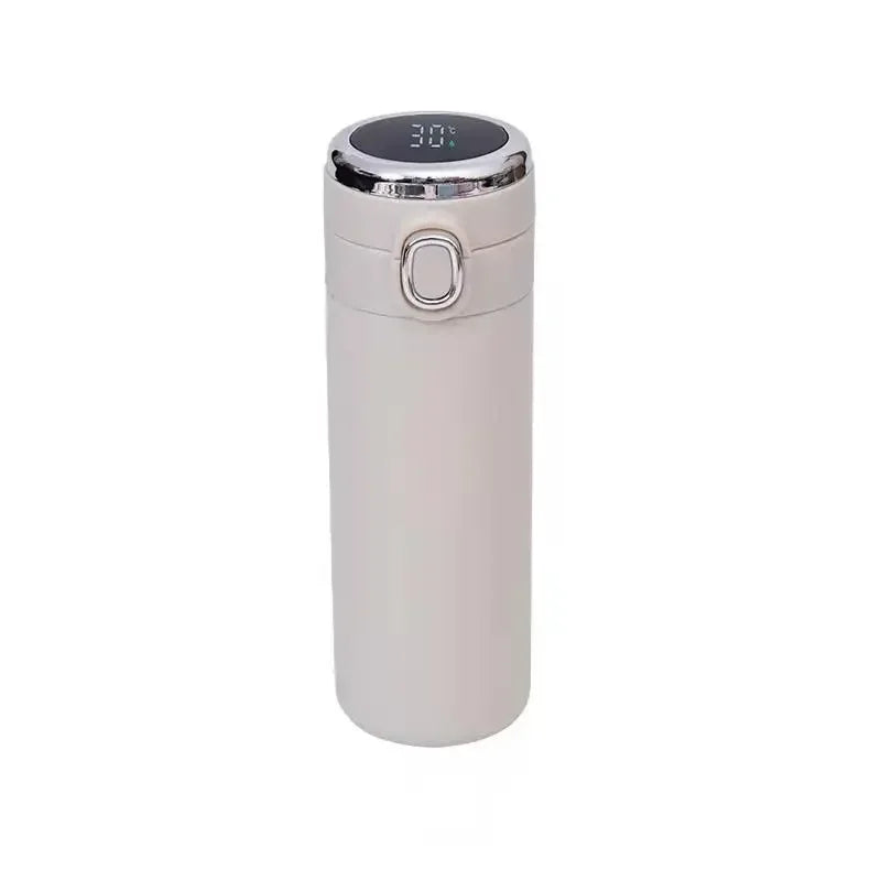 400ML Smart Thermos Stainless Steel Water Bottle Led Digital Temperature Display Coffee Thermal Mugs Intelligent Insulation Cups | Color:White