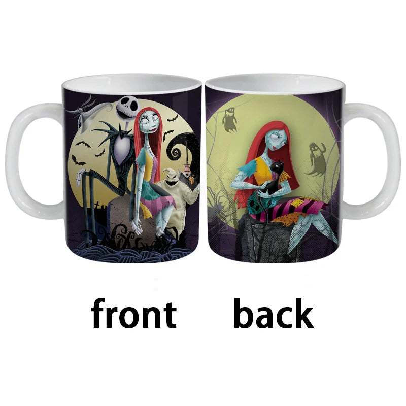 Disney The Nightmare Before Christmas Ceramic Mug Jack Sally Cartoon Figures Creative Office Breakfast Coffee Milk Mug Water Cup | Color:5 only one 