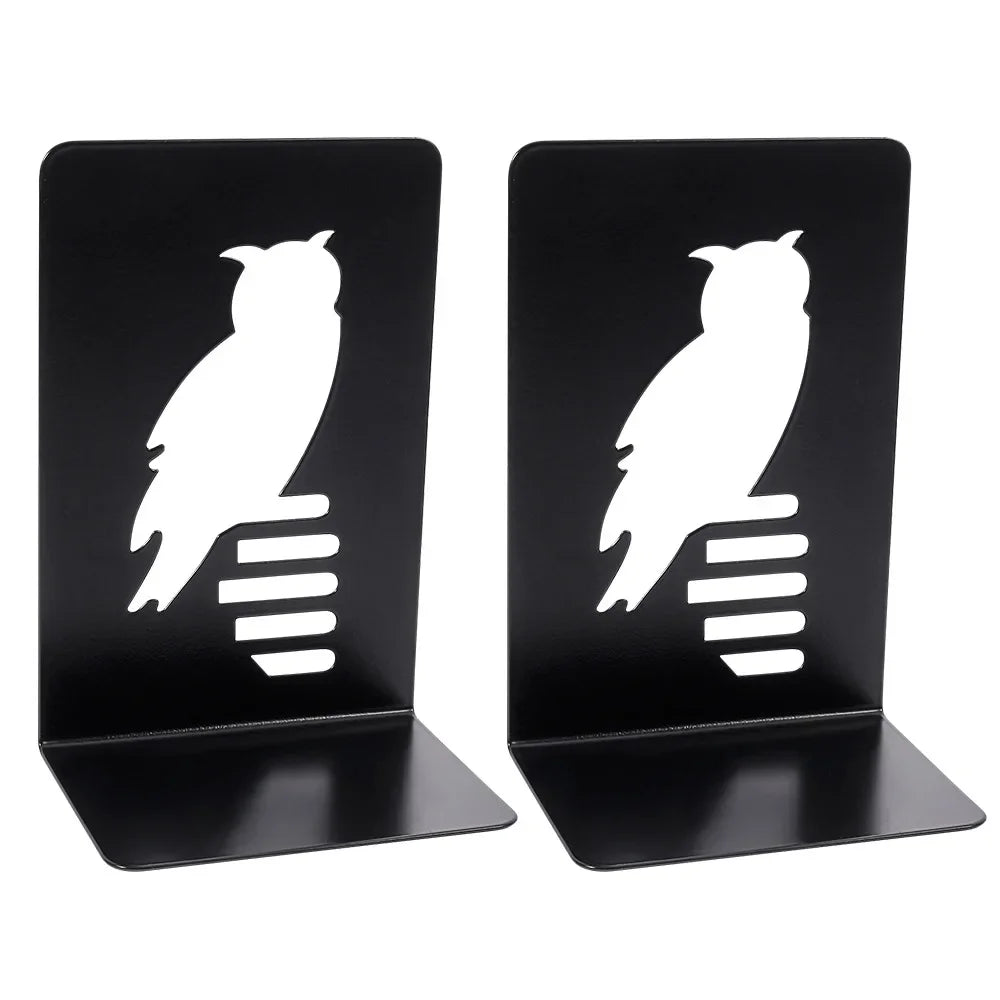 Creative Metal Bookends Retro Personality Animal Support Holder for Home Desk Storage Books Organizer Tools Office Supplies 2025 | Color:B029