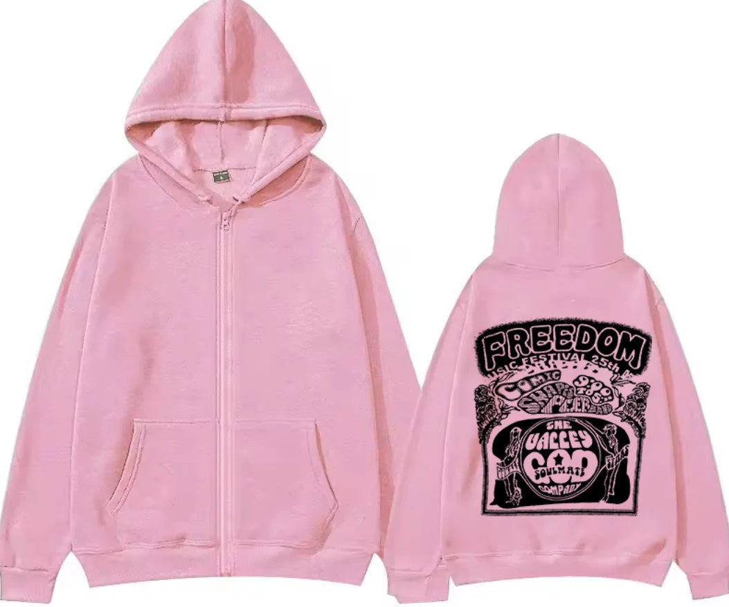 Fashion streetwear Y2K for Men and Women Zipped Hoodie Cry of Fear Simon's hooded Jacket Hip-hop Men's Casual Hooded Sweatshirt | Color:Pink