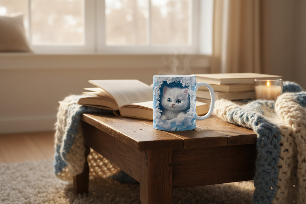 Coffee table reading nook